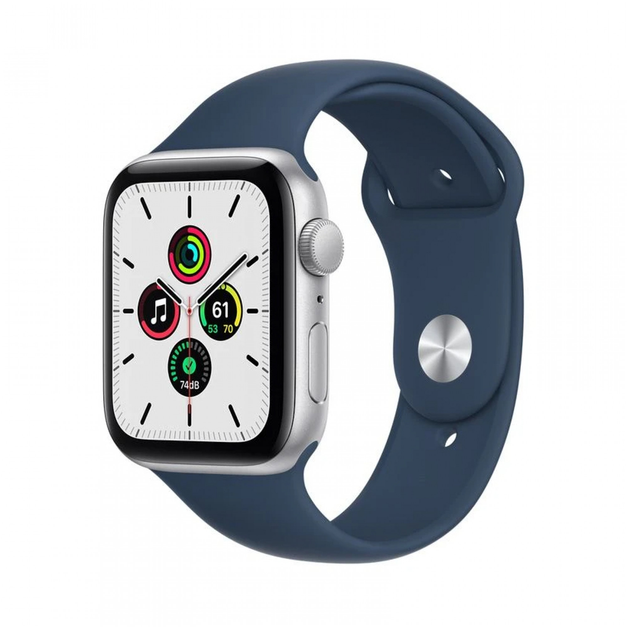 Apple Watch SE GPS 44mm Silver Aluminum Abyss Blue Sport Band (MKQ43) б/у